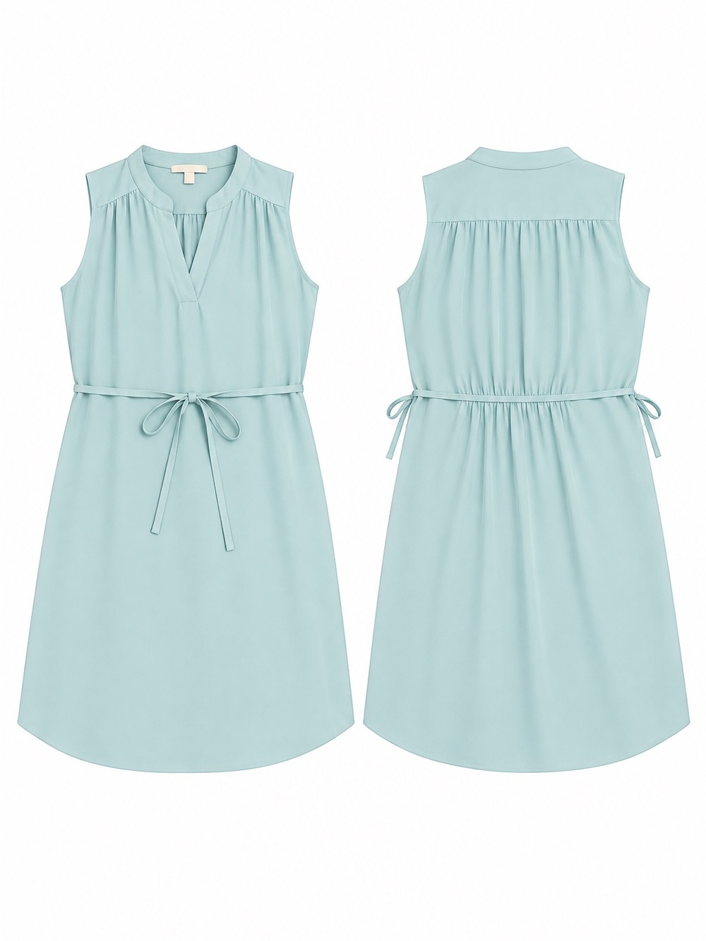 H&M LIGHT SLEEVELESS DRESS - BLUE SIZE XL (NEW WITH TAGS) A35